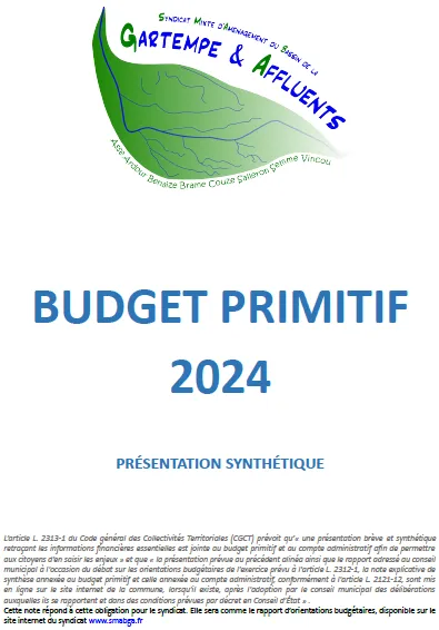 Budget Primitif 2024